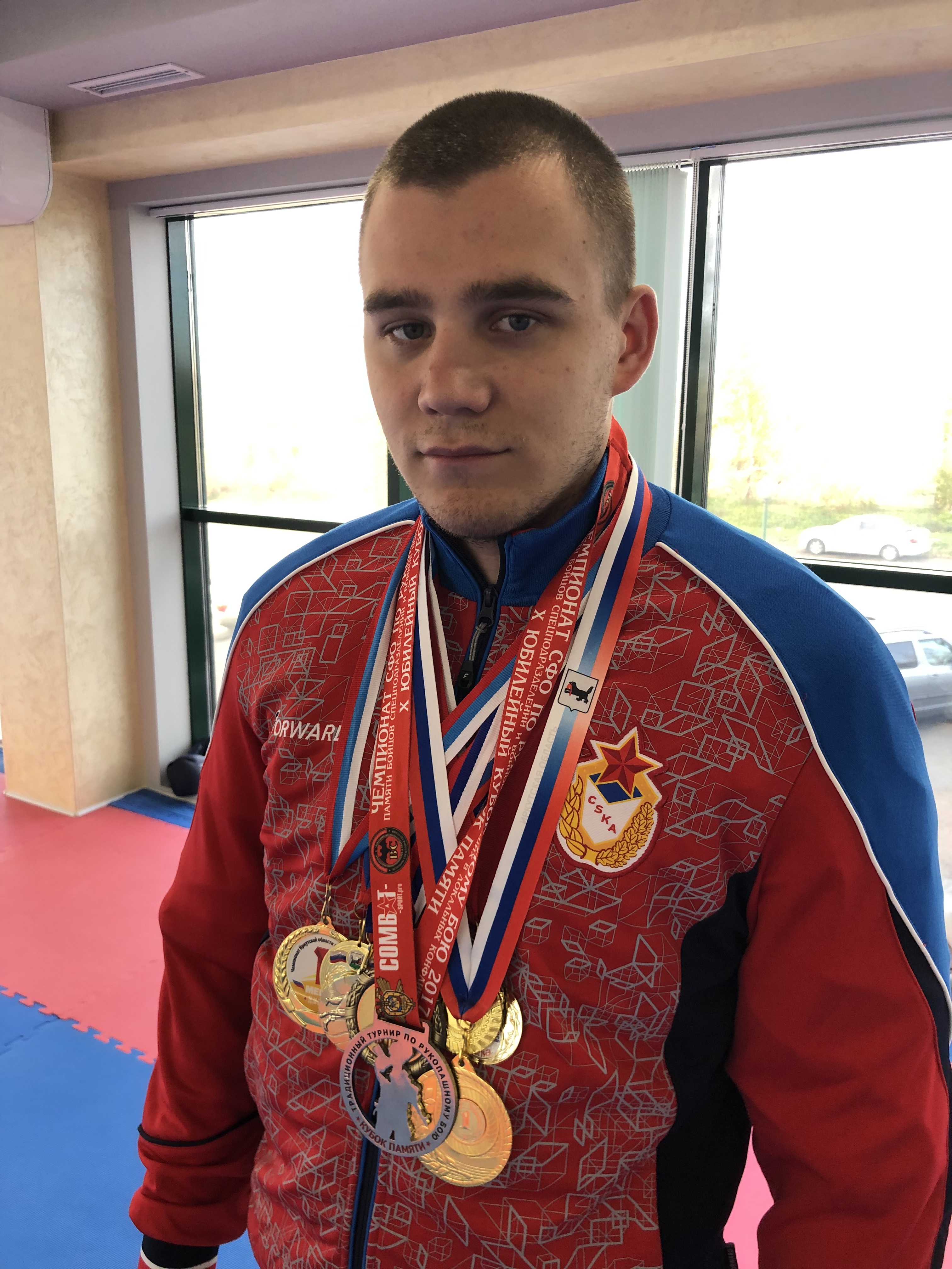 Широков Александр КМС лучший воспитанник отделения Рукопашный бой группа ЭССМ тренер Ким Павел Вячеславович